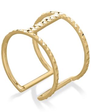 T-bar Ring In In 14k Gold