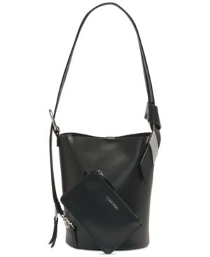 Calvin Klein Karsyn Leather Convertible Hobo Backpack