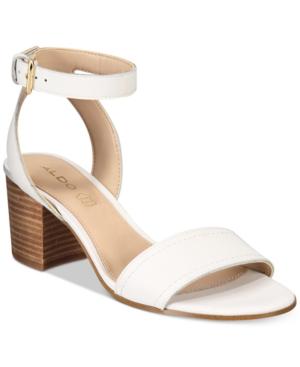 Aldo Women's Lolla Two-piece Block-heel Sandals Women's Shoes