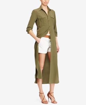 Polo Ralph Lauren Silk Crepe Shirtdress