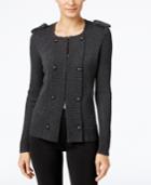 Cable & Gauge Military Sweater Jacket