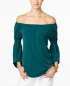 Ny Collection Petite Off-the-shoulder Top