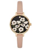 Kate Spade New York Women's Metro Vachetta Leather Strap Watch & Earring Box Set 34mm