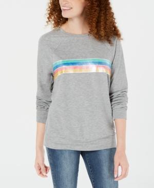 Rebellious One Juniors' Rainbow-stripe Top