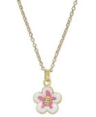 Lily Nily Children's 18k Gold Over Sterling Silver Necklace, Flower Pendant