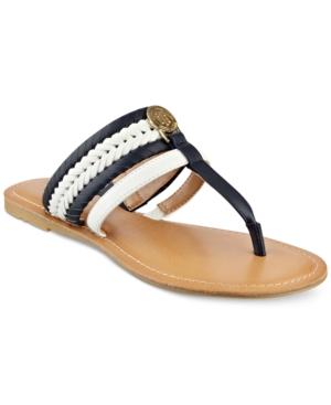 Tommy Hilfiger Lady Flat Thong Sandals Women's Shoes