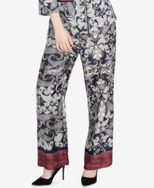 Rachel Rachel Roy Paisley-print Straight-leg Pants, Created For Macy's