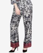 Rachel Rachel Roy Paisley-print Straight-leg Pants, Created For Macy's