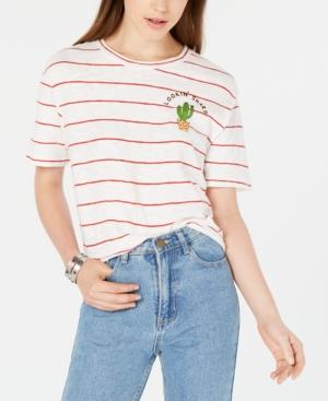 Rebellious One Juniors' Cactus Striped T-shirt