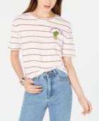 Rebellious One Juniors' Cactus Striped T-shirt