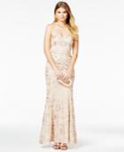 Speechless Juniors' Strapless Sequined Mermaid Gown