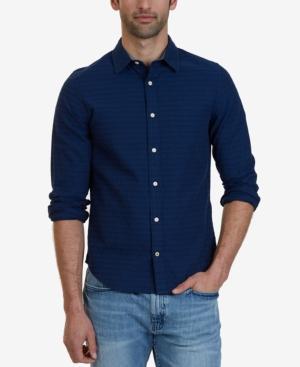 Nautica Men's Slim-fit Striped Long-sleeve Shirt