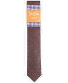 Tallia Men's Cambridge Herringbone Tie And Print Pocket Square Set