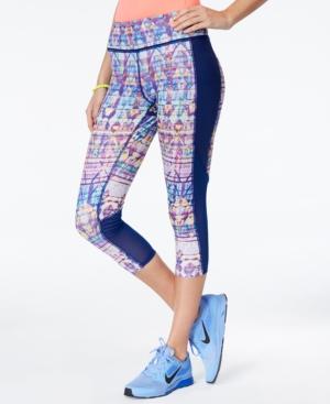 Jessica Simpson The Warm Up Juniors' Printed Cropped Leggings,