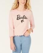 Love Tribe Juniors' Barbie Metallic Graphic T-shirt