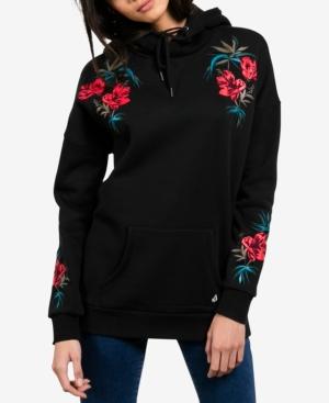 Volcom Juniors' Burned Down Embroidered Hoodie