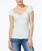 Guess Baylee Cap-sleeve Sweetheart-neck Top