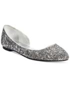 Material Girl Izzy D'orsay Glitter Flats, Only At Macy's Women's Shoes