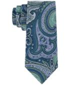 Tommy Hilfiger Men's Chambray Paisley Slim Tie