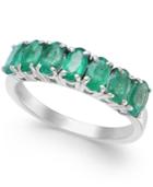 Emerald Ring (1-3/4 Ct. T.w.) In Sterling Silver