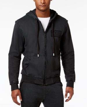 True Religion Men's Raw-edge Cotton Hoodie