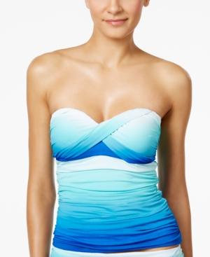Bleu By Rod Beattie Fun In The Sun Ombre Twist Tankini Top Women's Swimsuit