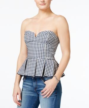 Guess Sophia Pleated Gingham Corset