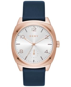 Dkny Women's Broome Navy Leather Strap Watch 36mm Ny2538