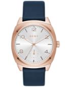 Dkny Women's Broome Navy Leather Strap Watch 36mm Ny2538