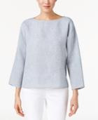 Eileen Fisher Linen Chambray Boxy Top