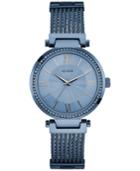 Guess Women's Sky Blue Ion-plated Stainless Steel Bracelet Watch 36mm U0638l3