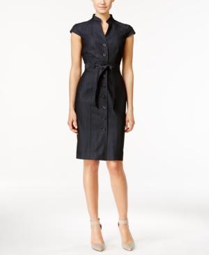 Calvin Klein Denim Belted Shirtdress