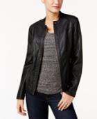 Style & Co. Faux-leather Jacket, Only At Macy's