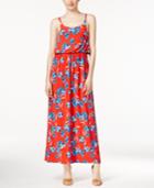 Cece By Cynthia Steffe Sleeveless Floral-print Maxi Dress