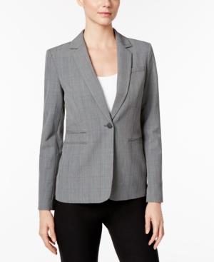 Calvin Klein Petite Plaid Blazer