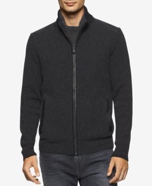 Calvin Klein Men's Slim-fit Mixed-media Jacket