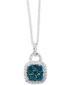 Effy Diamond 18 Pendant Necklace (7/8 Ct. T.w.) In 14k White Gold