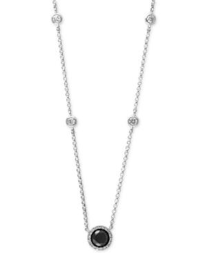 Effy Diamond Halo 18 Pendant Necklace (7/8 Ct. T.w.) In 14k White Gold