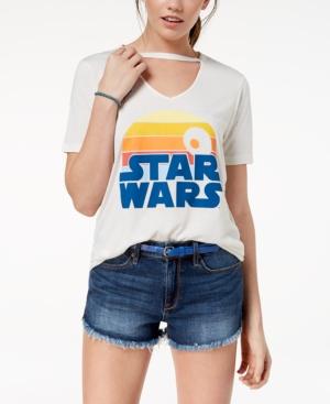 Mighty Fine Juniors' Star Wars Choker Graphic-print T-shirt
