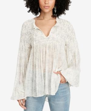 Denim & Supply Ralph Lauren Smocked Gauze Shirt