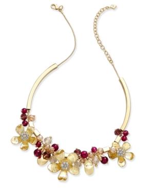 Vera Bradley Gold-tone Floral Collar Necklace