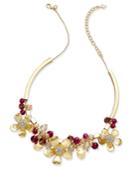 Vera Bradley Gold-tone Floral Collar Necklace