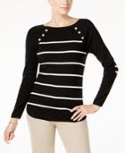 Charter Club Elbow-patch Sweater, Created For Macy's