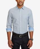 Nautica Men's Slim-fit Striped Cotton Shirt