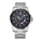 Men's Esq0050 Stainless Steel Silver-tone Bracelet Watch With Date Window