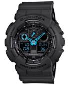 G-shock Men's Analog-digital Dark Gray Resin Strap Watch 51x55mm Ga100c-8a