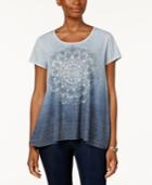 Style & Co Ombre Printed T-shirt, Created For Macy's