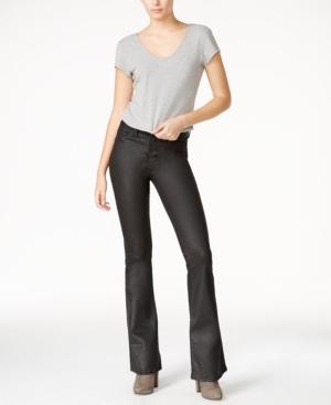 Dl 1961 Heather Coated Oilslick Wash Flared Jeans