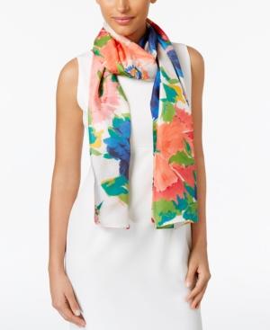 Echo Colada Flora Silk Oblong Scarf