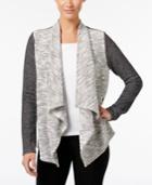 Style & Co. Draped Knit Jacket, Only At Macy's